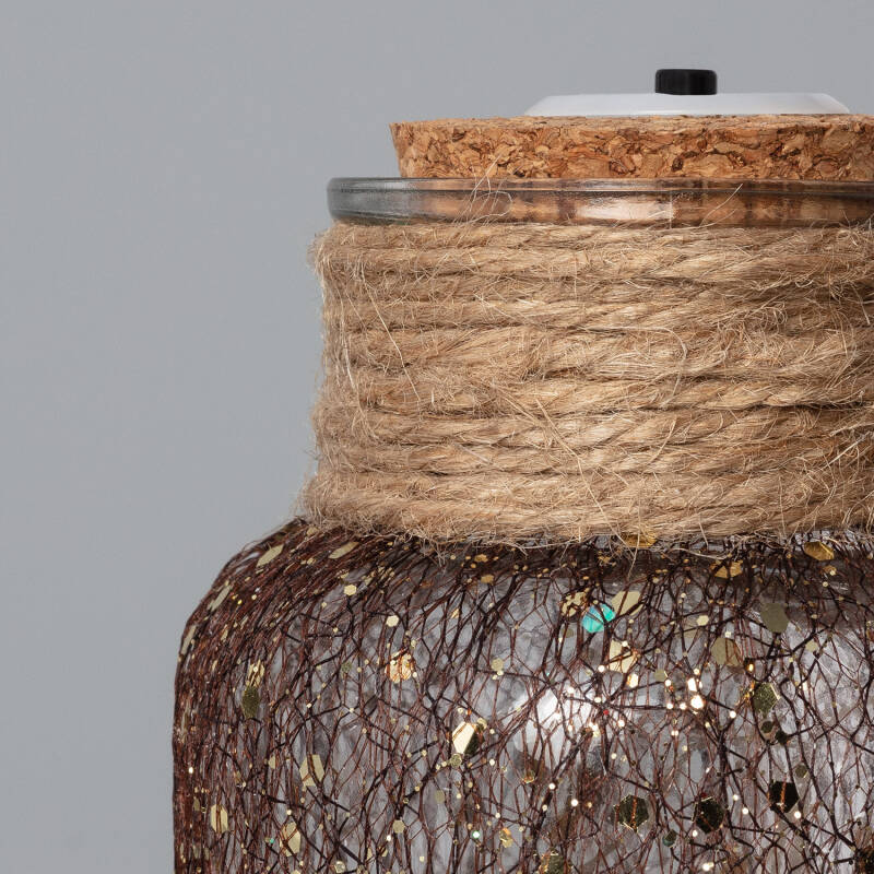 Afbeelding van Glazen Pot Firefly LED 