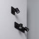Image de Spot à Douille Double en Saillie Orientable Aluminium Gylu à Ampoule GU10 