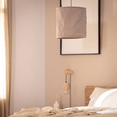 Immagine di Lampada a Sospensione Tessuto Kanzu