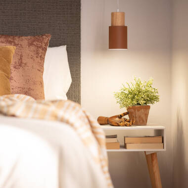 Afbeelding van Hanglamp Aluminium en Hout  Kidonge