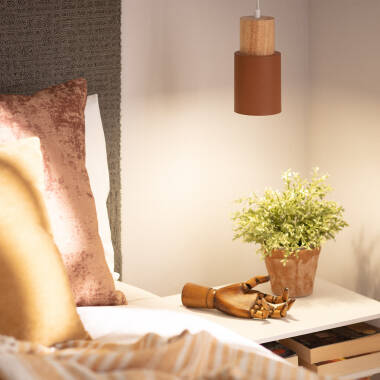 Afbeelding van Hanglamp Aluminium en Hout  Kidonge