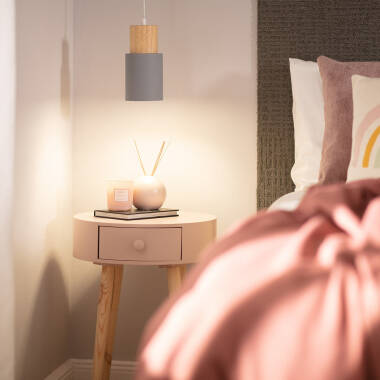 Afbeelding van Hanglamp Aluminium en Hout Kidonge