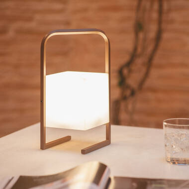 Image of Tiber Portable Outdoor LED Table Lamp with USB Rechargeable Battery