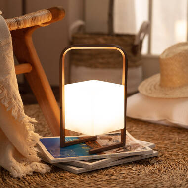 Image of Tiber Portable Outdoor LED Table Lamp with USB Rechargeable Battery