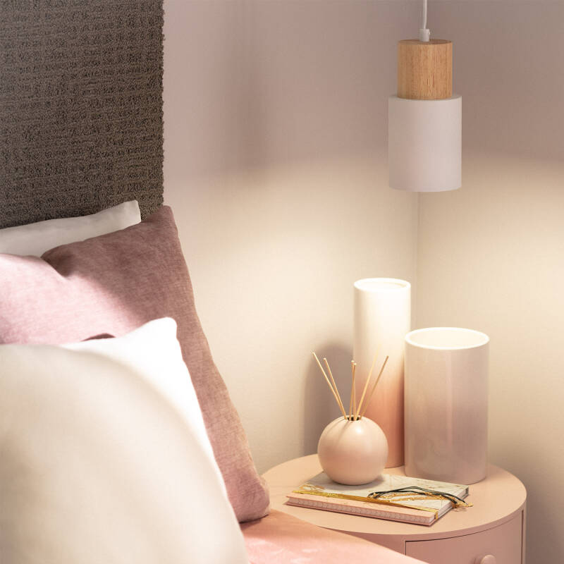 Image of Kidonge Aluminium & Wood Pendant Lamp