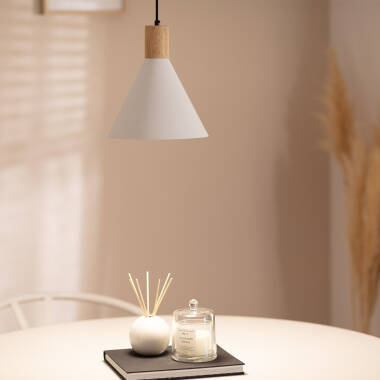 Afbeelding van Hanglamp Aluminium en Hout Arbat 