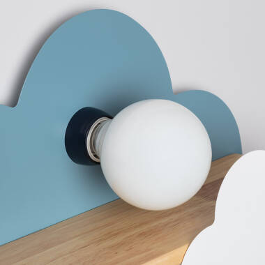 Bild von Wandleuchte aus Holz und Metall für Kinder Mahina