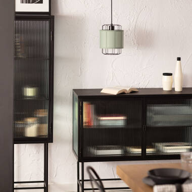 Bild von Pendelleuchte aus Stoff Pointiza