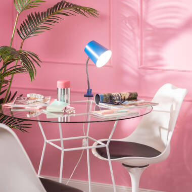 Bild von Schreibtischlampe Flexo aus Metall mit Klemme Delavan