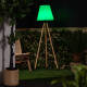Image de Lampadaire LED Extérieur Solaire Métal RGB Kefre avec Batterie USB Rechargeable 