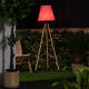 Image de Lampadaire LED Extérieur Solaire Métal RGB Kefre avec Batterie USB Rechargeable 