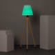 Image de Lampadaire LED Extérieur Solaire Métal RGB Kefre avec Batterie USB Rechargeable 