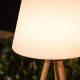 Image de Lampadaire LED Extérieur Solaire Métal RGB Kefre avec Batterie USB Rechargeable 