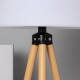 Image de Lampadaire LED Extérieur Solaire Métal RGB Kefre avec Batterie USB Rechargeable 