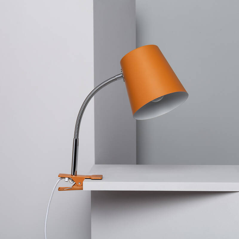 Obrázek Flexibilní Stolní Lampa Kovová se Svorkou Delavan
