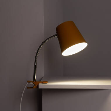 Obrázek Flexibilní Stolní Lampa Kovová se Svorkou Delavan