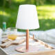 Image de Lampe à Poser LED Portative Aluminium Extérieure 2.6W Epinay avec Batterie Rechargeable