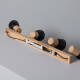 Image de Plafonnier Métal et Bois Tautau 4 Spots
