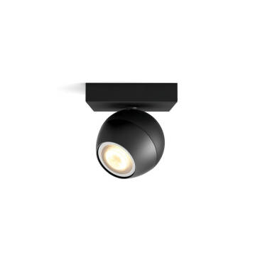 Image of PHILIPS Hue Buckram GU10 White Ambiance Single Spotlight Ceiling Lamp 
