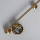 Image de Plafonnier Métal et Verre Moonlight Brass 4 Spots