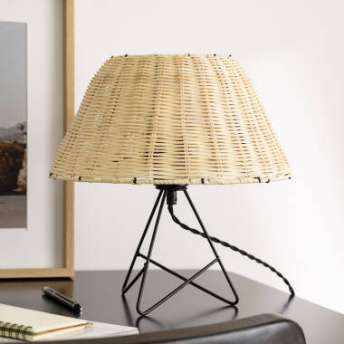 Image de Lampe à Poser Rotin Salmor