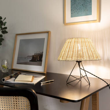 Image de Lampe à Poser Rotin Salmor
