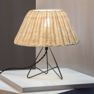 Image de Lampe à Poser Rotin Salmor