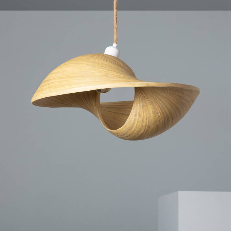 Bild von Pendelleuchte aus Bambus Shuka Acacia ILUZZIA