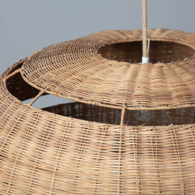 Bild von Pendelleuchte Rattan Oblate Bulang Ø800 mm ILUZZIA