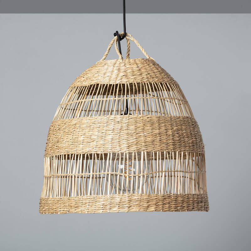 Immagine di Lampada a Sospensione in Fibre Naturali Big Sami Ø450 mm ILUZZIA