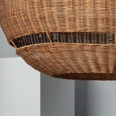 Bild von Pendelleuchte Rattan Oblate Bulang Ø800 mm ILUZZIA Bild von Pendelleuchte Rattan Oblate Bulang Ø800 mm ILUZZIA