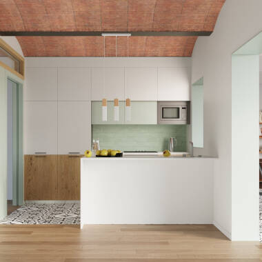 Image of Pablo 3 Wooden Pendant Lamp SOLLUX