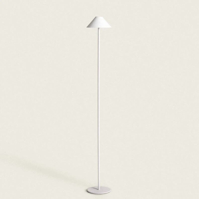 Immagine di Lampada da Terra LED Portatile per Esterni con Batteria Ricaricabile USB in Metallo Kivuli