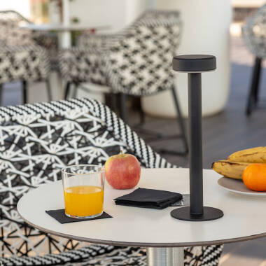 Afbeelding van LED-Tafellamp Portabel met oplaadbare USB-batterij van Metaal – Bunza 