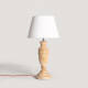 Image de Lampe à Poser en bois Hausa ILUZZIA