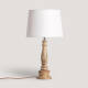 Image de Lampe à Poser en bois Dinka ILUZZIA