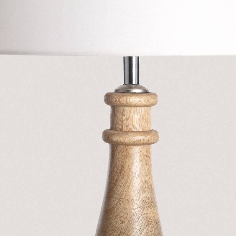 Obrázek Dřevěná Stolní Lampa Dinka ILUZZIA 