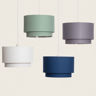 Afbeelding van Hanglamp van Stof Bello Duo Reflejo 