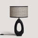 Image de Lampe à Poser en bois Black Darshan ILUZZIA