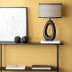 Image de Lampe à Poser en bois Black Darshan ILUZZIA