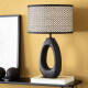 Image de Lampe à Poser en bois Black Darshan ILUZZIA