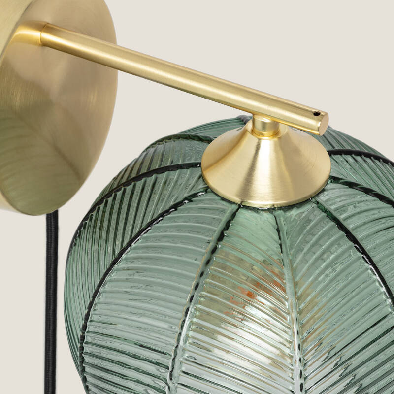 Obrázek Nástěnná Lampa z Kovu a Skla Klimt 