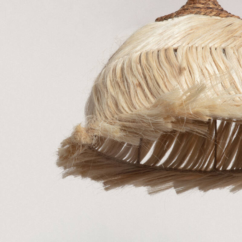 Immagine di Lampada a Sospensione Rattan e Ramia Kempo Kulu ILUZZIA 