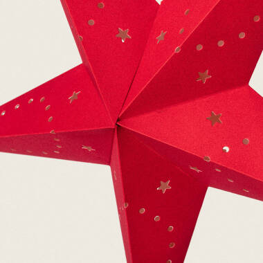 Immagine di Stella LED in Carta a Pile 60 cm Wensha