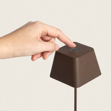 Image de Lampe à Poser LED Extérieure portative Aluminium avec Batterie Rechargeable Willy  