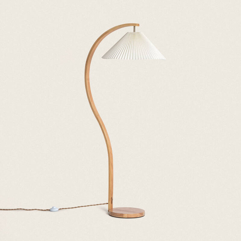 Afbeelding van Staande Lamp van Hout Luanda