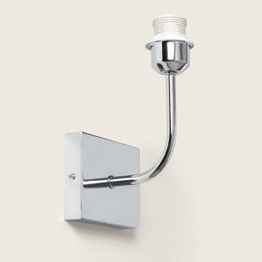 Afbeelding van Wandlamp Metaal Silver-Wollen Conne
