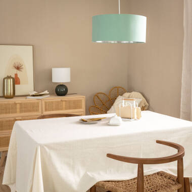 Immagine di Lampada a Sospensione Tessuto Bello Riflesso 