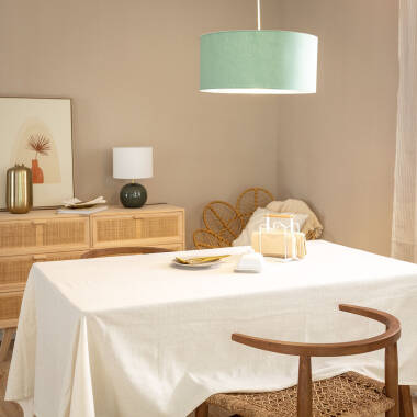 Immagine di Lampada a Sospensione Tessuto Bello Riflesso 