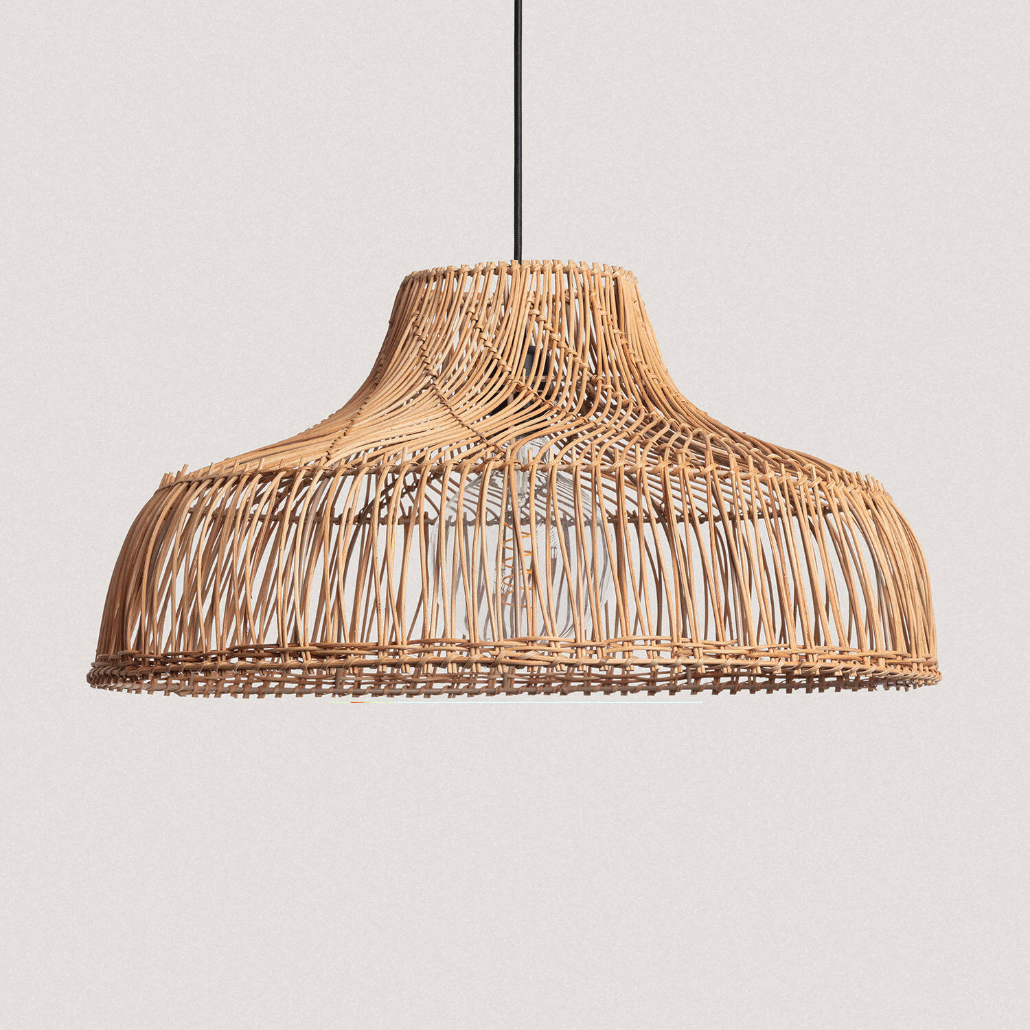 Lampa Wisząca z Ratanu Yulara Ø500 mm ILUZZIA - widok 3